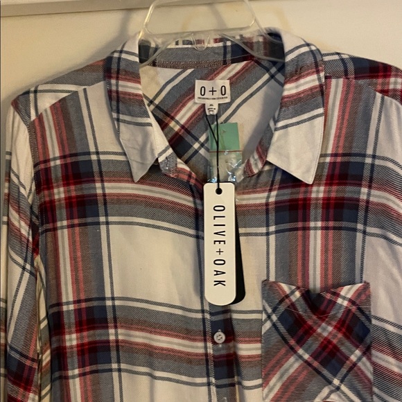 Olive & Oak Multicolor Plaid Shirt size XL - Picture 2 of 4